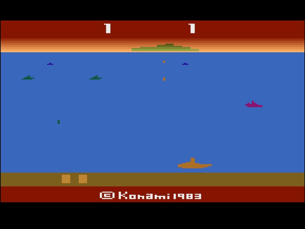 Gameplay of Marine Wars for Atari 2600